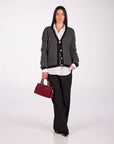 CARDIGAN NAELLE NERO GRIGIO
