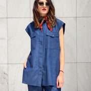 CAMICIA KAPRICE IN CHAMBRAY SCURO