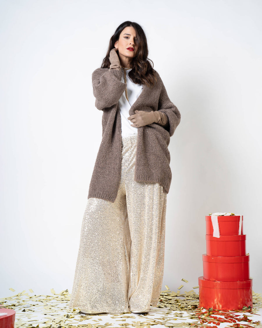 MAXI CARDIGAN COMFY FANGO