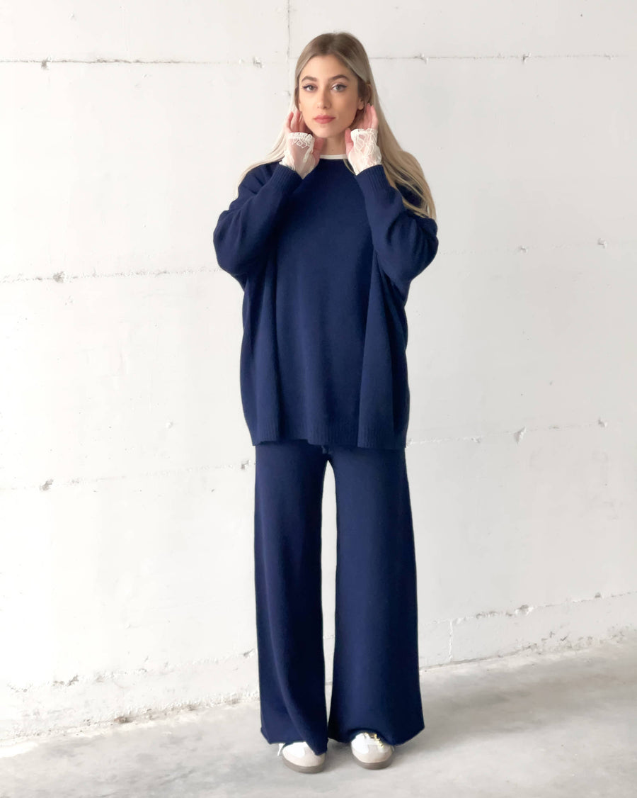 PANTALONE JOHANNAH BLU NAVY