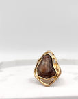 ANELLO AMY ORO E COFFEE