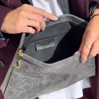 POCHETTE ROWENA ELEPHANT GRIGIO