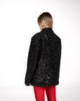 GIACCA PAILLETTES SHIMMER NERO