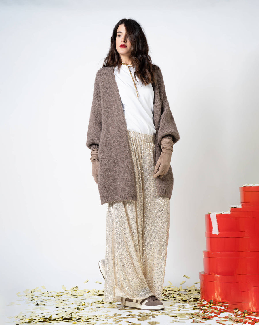 MAXI CARDIGAN COMFY FANGO