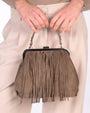 BORSA ESCAPE CON FRANGE TAUPE