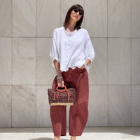 CAMICIA IN LINO MARGHERITA OFF WHITE