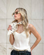 FOULARD IN SETA E COTONE BOLLI