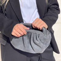 PUFFY BAG CLUTCH ANTRACITE