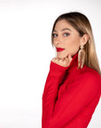 DOLCEVITA MARA IN MAGLIA FINE ROSSO