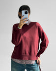 PULL FABIAN BORDEAUX