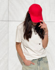CAPPELLO CON VISIERA  RED