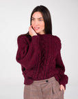 PULL A TRECCE OTIS BORDEAUX