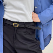 CINTURA IN PELLE LORA NERO
