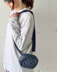 BLUE JEAN BUM BAG DENIM SCURO
