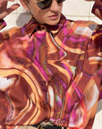 CAMICIA DAFNE COGNAC