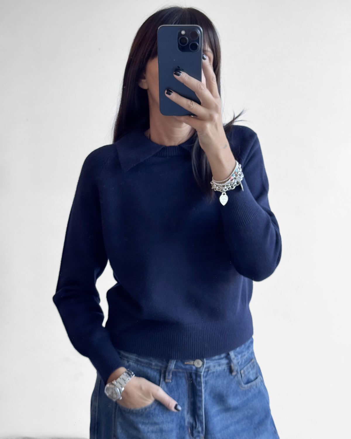 PULL POLO GIULY BLU