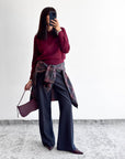 PULL POLO GIULY BORDEAUX
