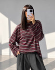 T-SHIRT HADEN BORDEAUX GRIGIO