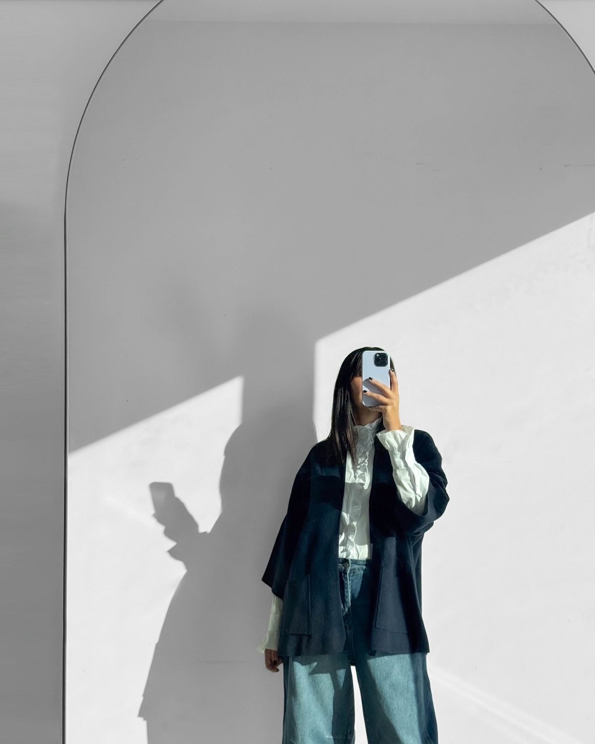 CARDIGAN OVER IN MAGLIA IRIS BLU