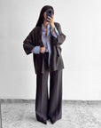 CARDIGAN OVER IN MAGLIA IRIS MORO