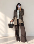 GIACCA CHECK JONAS CAMEL