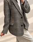 GIACCA CHECK JONAS GRIGIO NERO