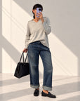 PULL MISTO LANA KAIA GRIGIO