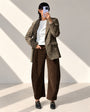PANTALONE VELLUTO KIMBER MORO