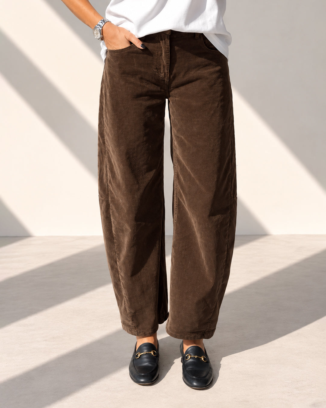 PANTALONE VELLUTO KIMBER MORO