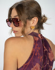 LONG DRESS DALIA VIOLA ARANCIO