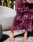 LONG DRESS DALIA VIOLA ARANCIO