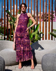 LONG DRESS DALIA VIOLA ARANCIO