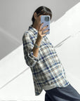 CAMICIA CHECK LORA BLU