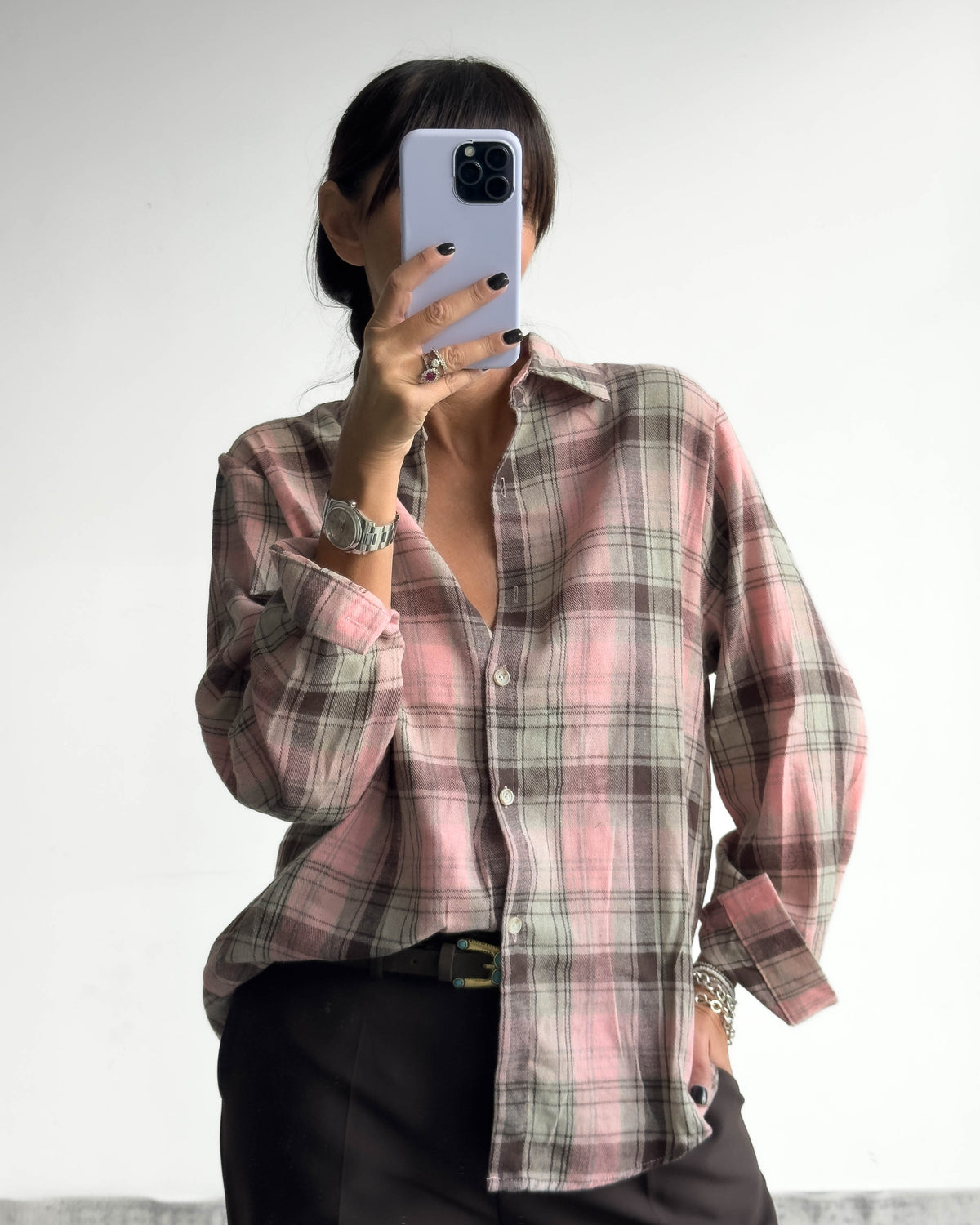 CAMICIA CHECK LORA PINK