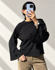 T-SHIRT MANICA AMPIA NERO