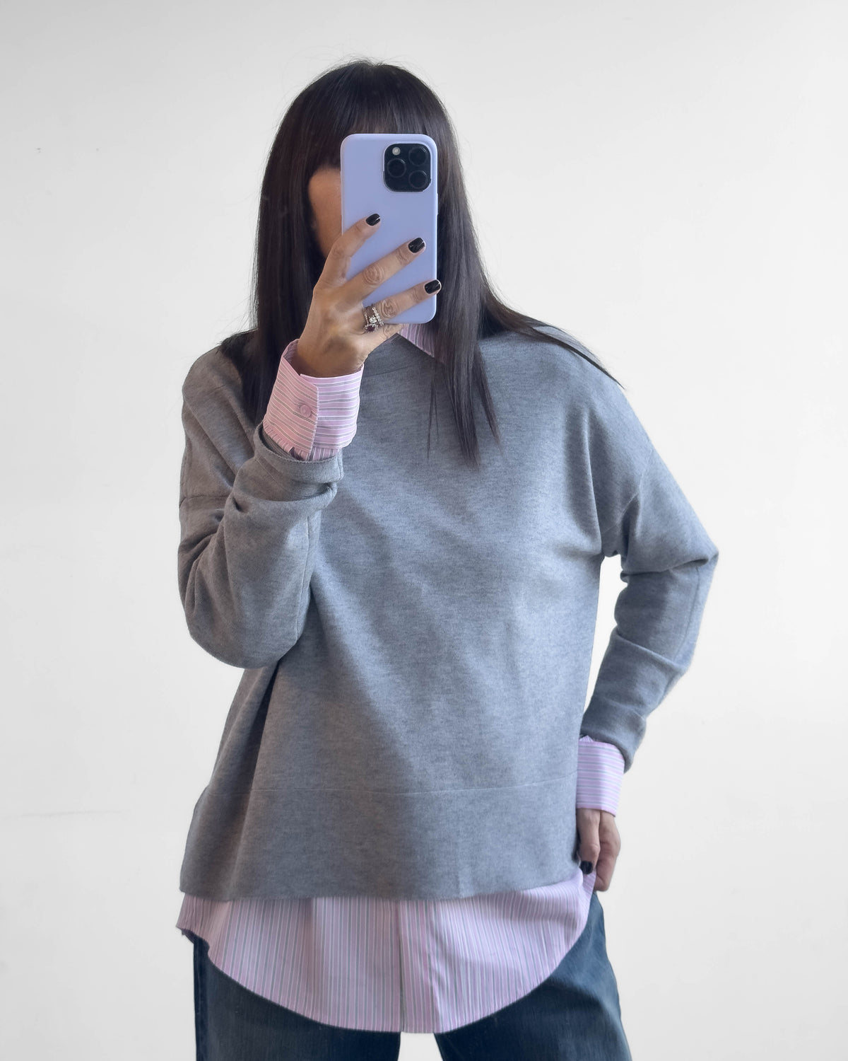 PULL MARION GRIGIO