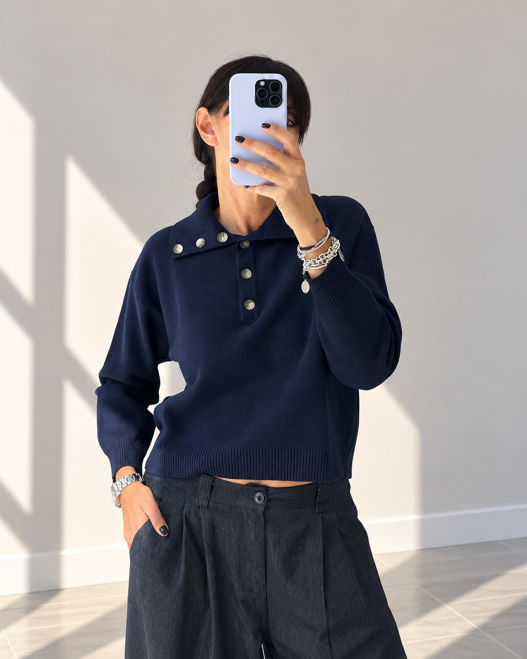 MAGLIA POLO MARTA BLU
