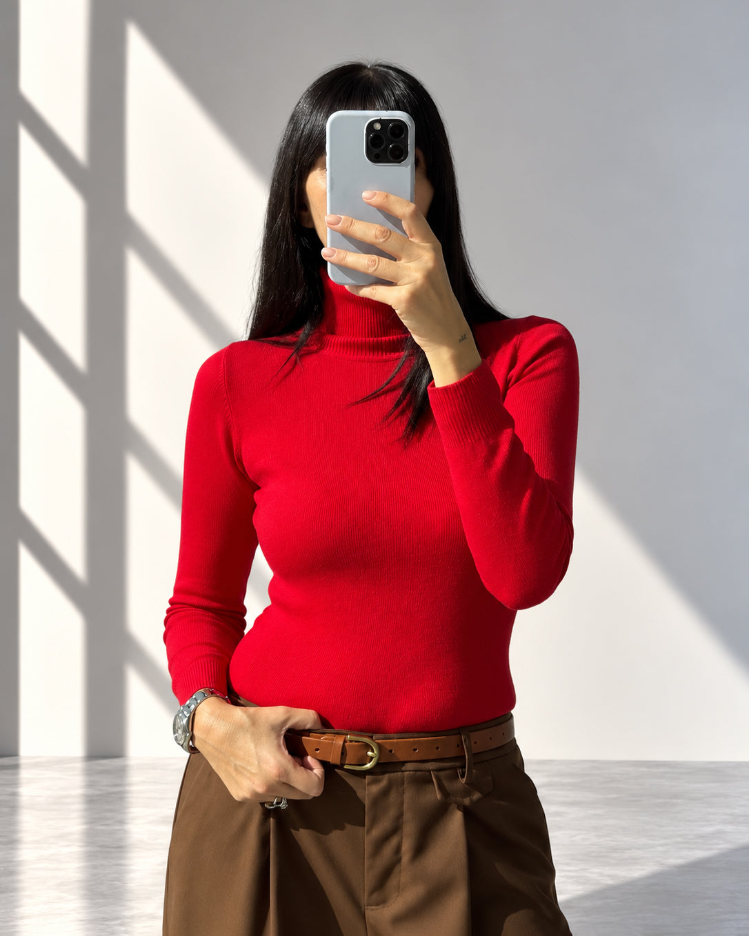DOLCEVITA MINU' IN MAGLIA FINE ROSSO