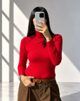 DOLCEVITA MINU' IN MAGLIA FINE ROSSO