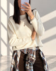 PULL IN MISTO CASHMERE OLYMPE PANNA