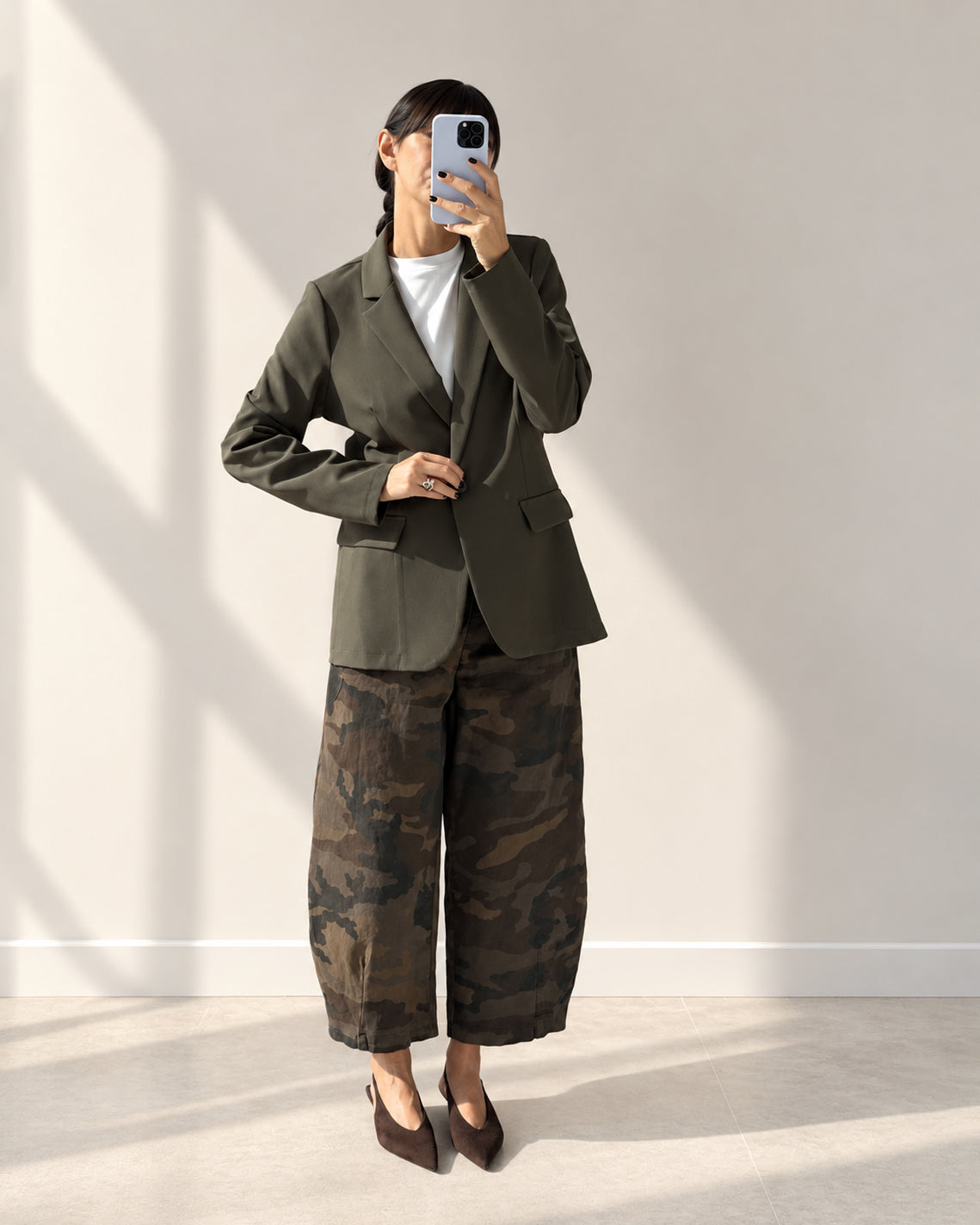 PANTALONE OLIMPIA CAMOUFLAGE SCURO