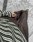 T-SHIRT OMNIA RIGHE CHOCO