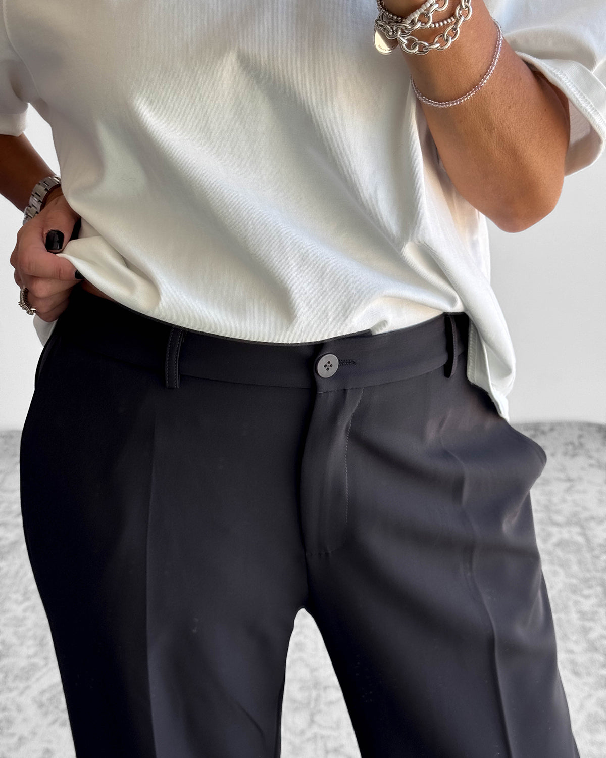 PANTALONE NIVEN PIOMBO