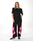 T-SHIRT CON SPALLINE KAFKA NERO