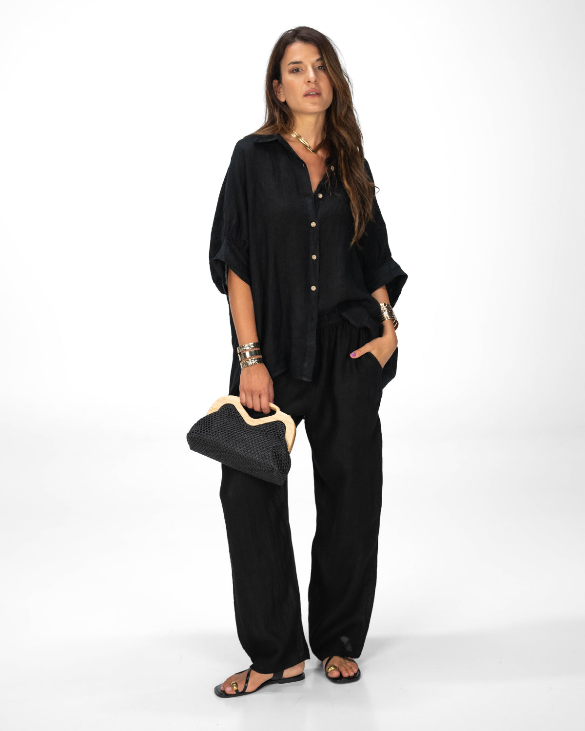 CAMICIA LARAH NERO