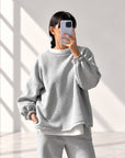 FELPA PERLA GRIGIO