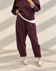 COMPLETO FELPA POLLON BORDEAUX