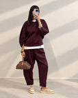 COMPLETO FELPA POLLON BORDEAUX