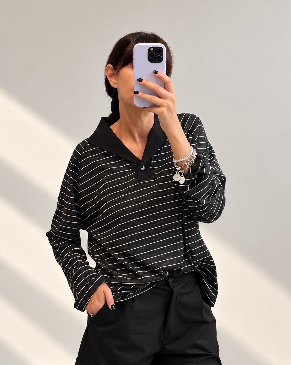 T-SHIRT POLO MILANO NERO
