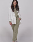 PANTALONE IN FELPA COIMBRA VERDE SALVIA
